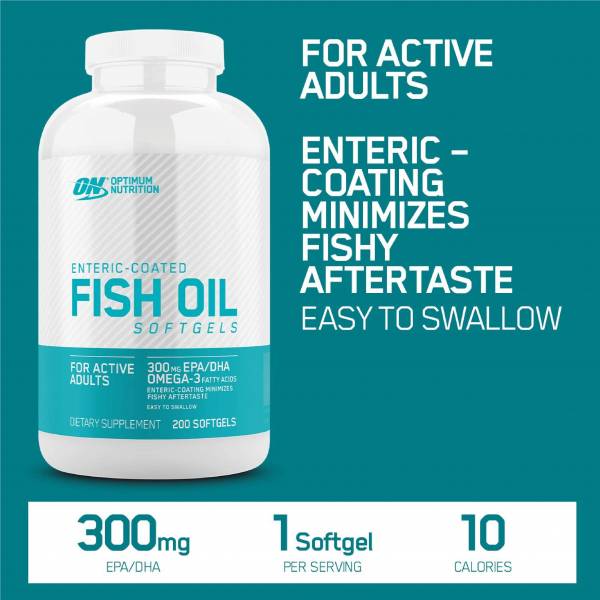 OPTIMUM  Enteric Fish Oil 200 softgels - Image 2
