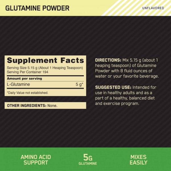 OPTIMUM  Micronized Glutamine 300g/600g - Image 4