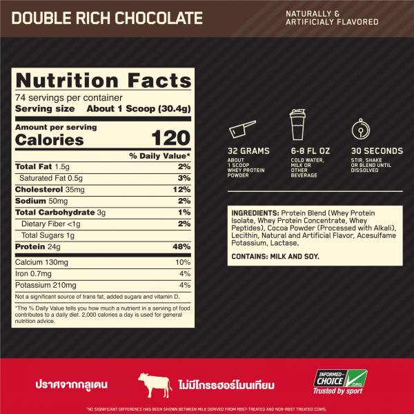 (Free! Green Shaker) Gold Standard Whey 5.5 LB - Image 3