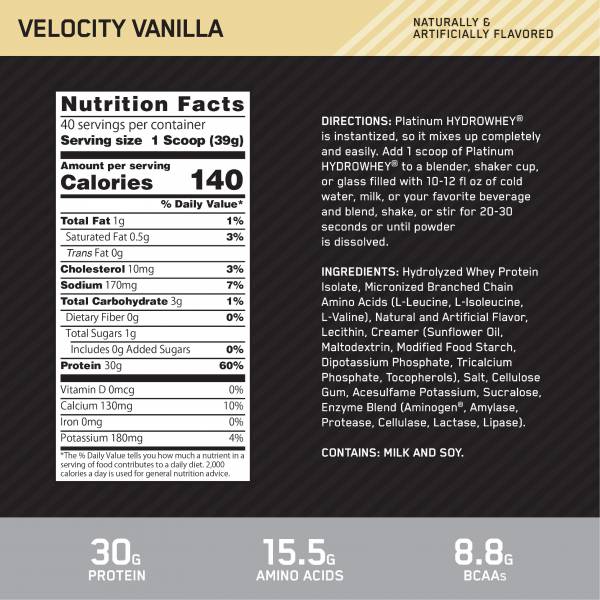 (Free! 5 Sachet) OPTIMUM Platinum Hydro Whey 3.5 LB - Image 5