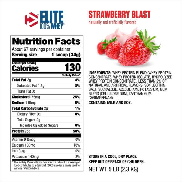 Dymatize Elite 100% Whey 5lb - Image 6