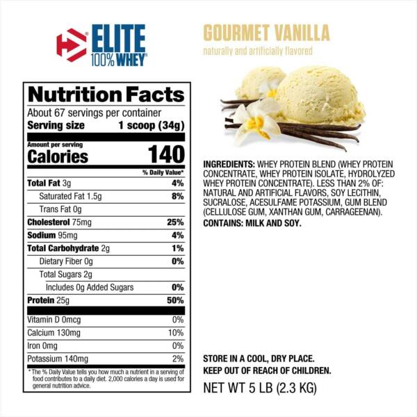 Dymatize Elite 100% Whey 5lb - Image 5