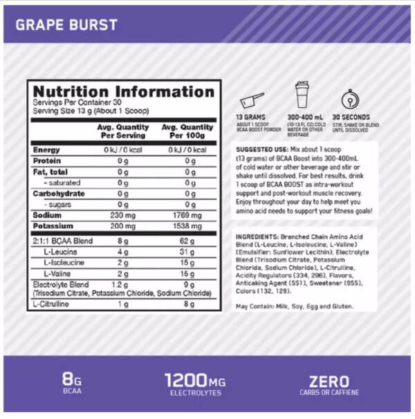 (Free! 2 Sachet) ON BCAA Boost - 30 serve - Image 5