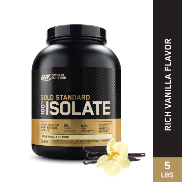 (Free! Pink Shaker) Gold Standard Isolate 5.2 LB - Image 3