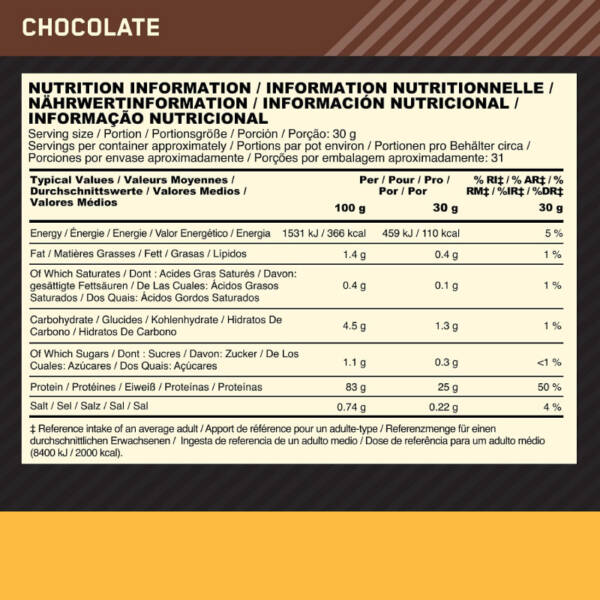 OPTIMUM Gold Standard Isolate 1.58lb - Image 4