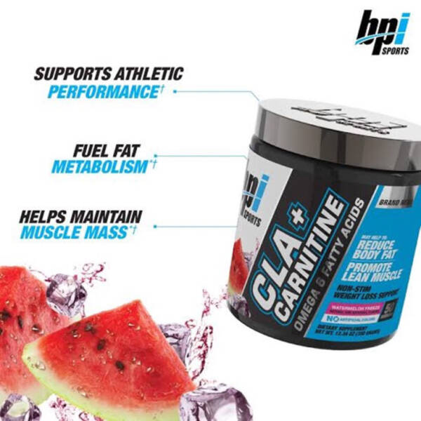 BPI Cla + Carnitine 50 serving -  Watermelon Freeze Flavour - Image 3
