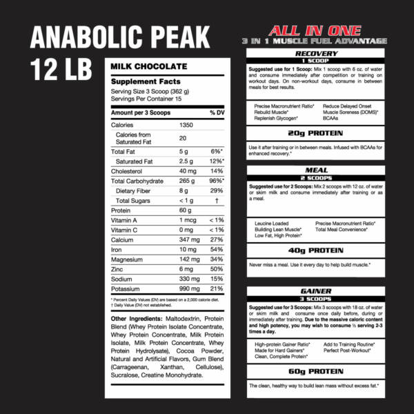Inner Armour Anabolic Peak™ 12LB - Milk Chocolate - Image 4