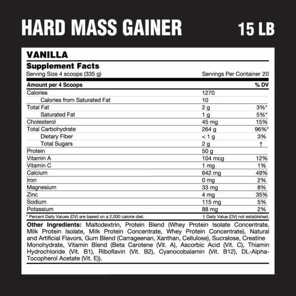 Inner Armour Hard Mass Gainer 15LB - Vanilla - Image 4
