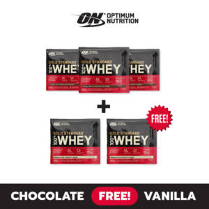 (3 FREE 2) OPTIMUM Gold Standard Whey Sachet - Choc+Van