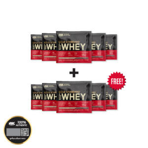 (5 FREE 5) OPTIMUM Gold Standard Whey Sachet - Milk Tea