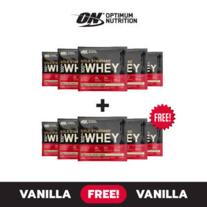 (5 FREE 5) OPTIMUM Gold Standard Whey Sachet - Vanilla Ice Cream