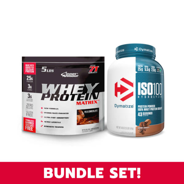 (SET!) Inner Armour Whey Matrix 5LB + Dymatize ISO100 3LB