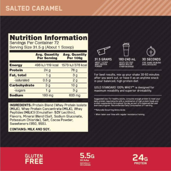 Optimum Nutrition Gold Standard 100% Whey 5 LB - Image 17