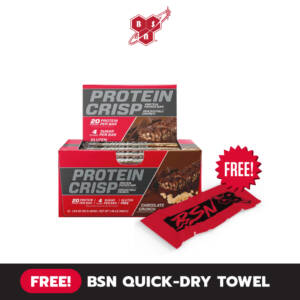 (Free! Towel) BSN Protein Crisp 12 Bars / Box