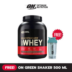 (Free! Green Shaker) Gold Standard Whey 5 LB