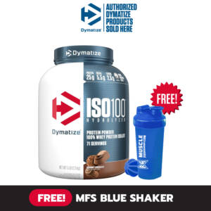 (Free! Shaker) Dymatize ISO100 5lb - Gourmet Chocolate