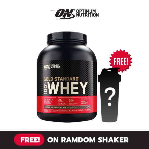 (Free! Random Shaker) Gold Standard Whey 5 LB